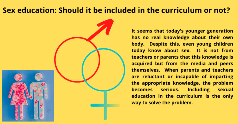 Sex Education Should It Be Included In The Curriculum Or Not Lovely Essays