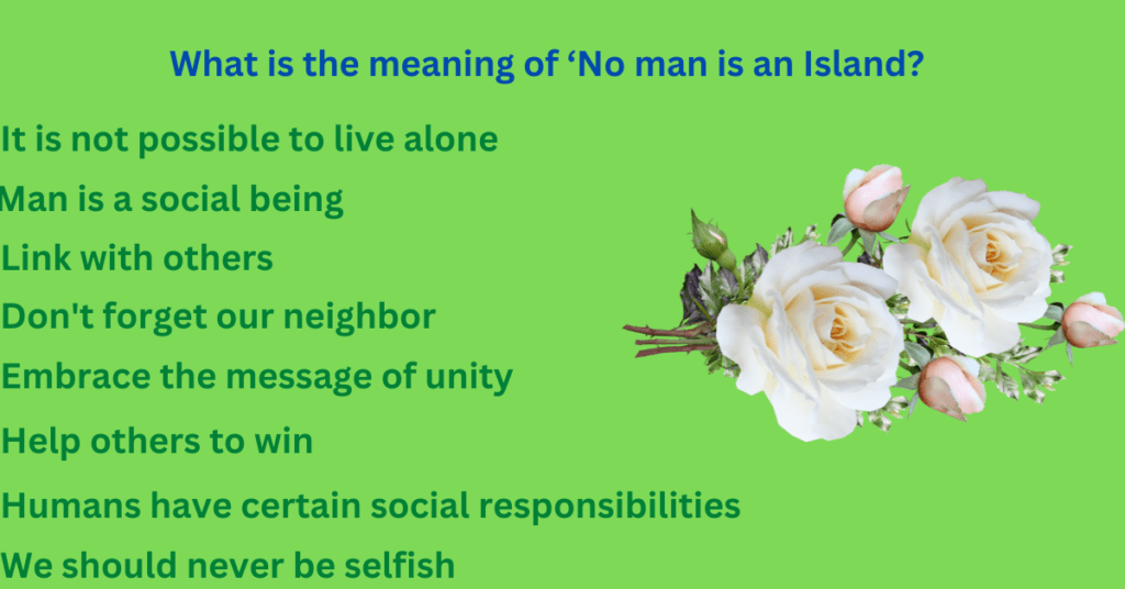 write an essay about no man is an island